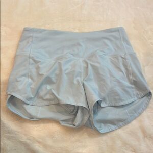 Lululemon Athletica Powder Blue Speed Up HR Shorts 2.5" Lined Size 4